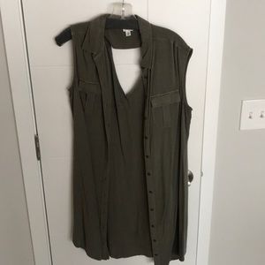 Bottom up dress or a sleeveless cover up/sweater